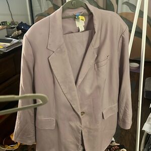 H&M Dusty Lavender Oversized Blazer